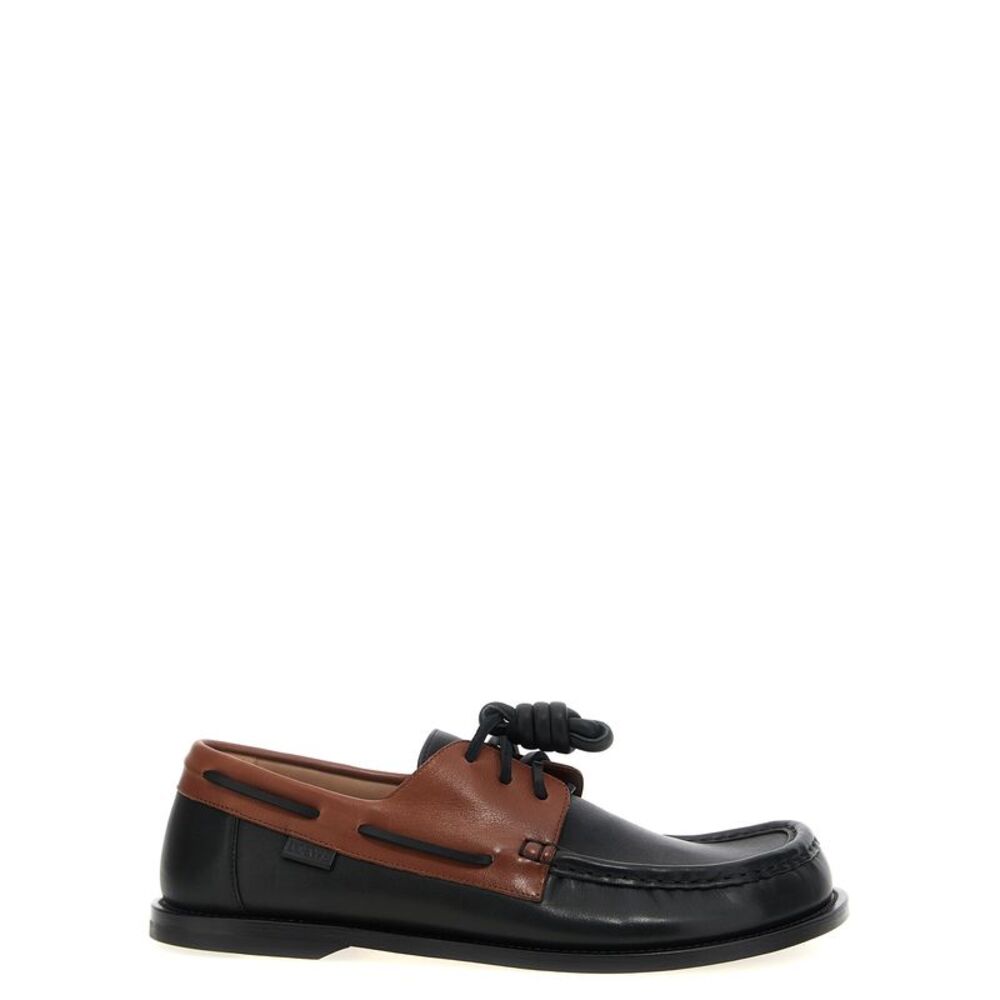 Loewe Multicolor Calfskin Slip-On Men's Loafers